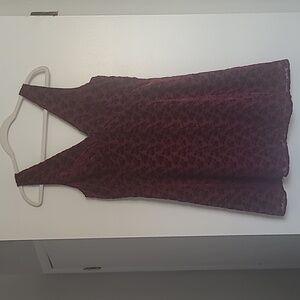 GAP Dark Red Textured Dress - Small